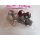 Wool beads 20 mm 8 pcs
