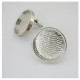 Ear rings round cup 16mm, 1 pair
