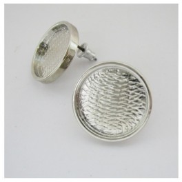 Ear rings round cup 16mm, 1 pair
