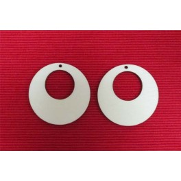 Wooden earring base set. 2 pcs