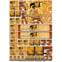 Rice paper for decoupage Klimt