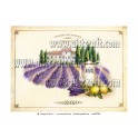 Rice paper for decoupage Lavender field