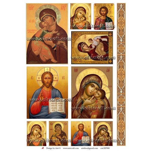 Rice paper for decoupage Icons