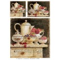 Rice paper for decoupage Kitchen Tea time