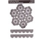 Lace transfer White ornament