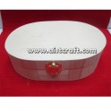 Wooden chest oval