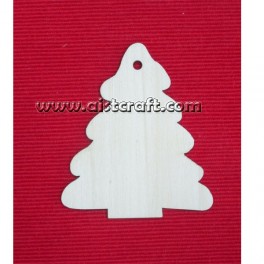Wooden shape Christmas tree