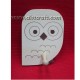 Wooden hook Owl