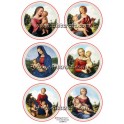 Rice paper for decoupage Madonna with Child