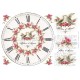 Rice paper for decoupage Clock with pigeons