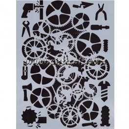 Stencil Mixed Media