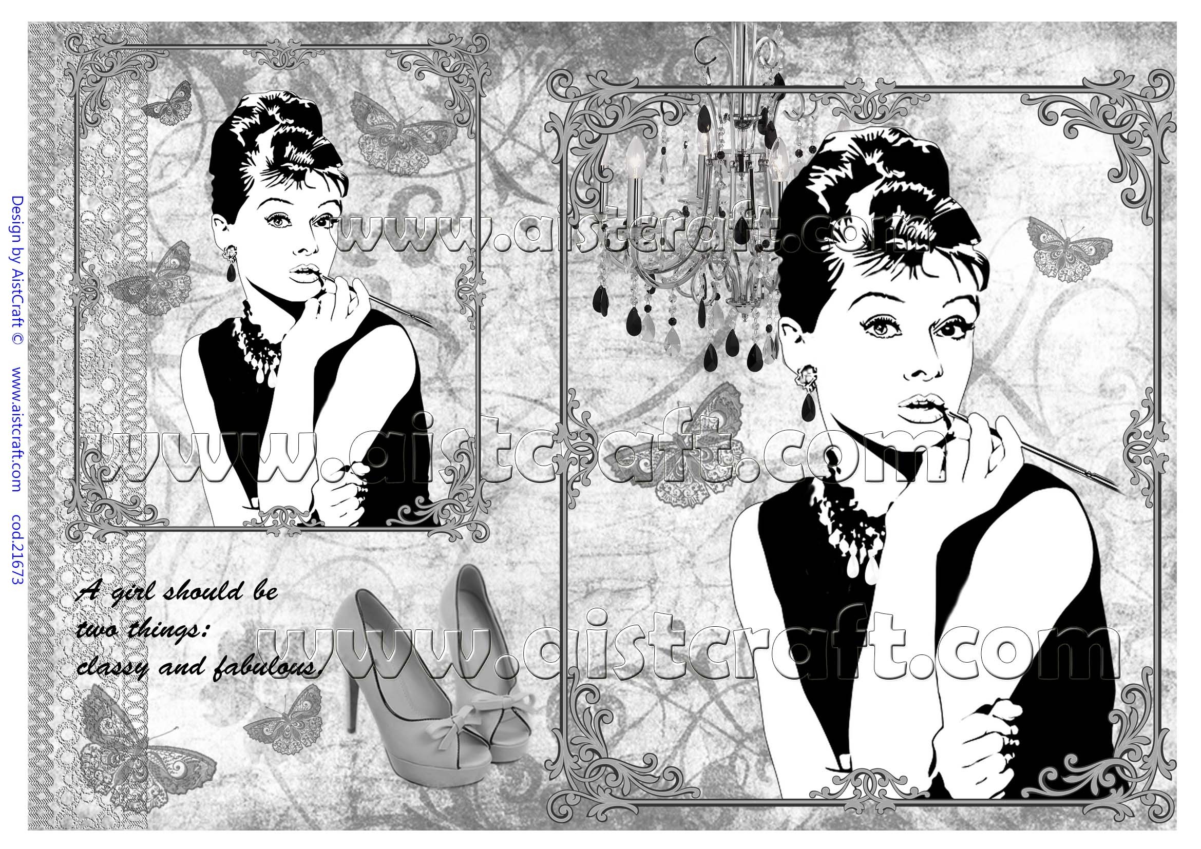 Rice paper for decoupage Vintage