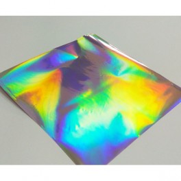 Decor foils Hologram Silver 5 pcs