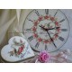 Rice paper for decoupage Clock with pigeons