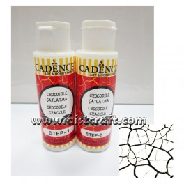 Crocodile Crackle White