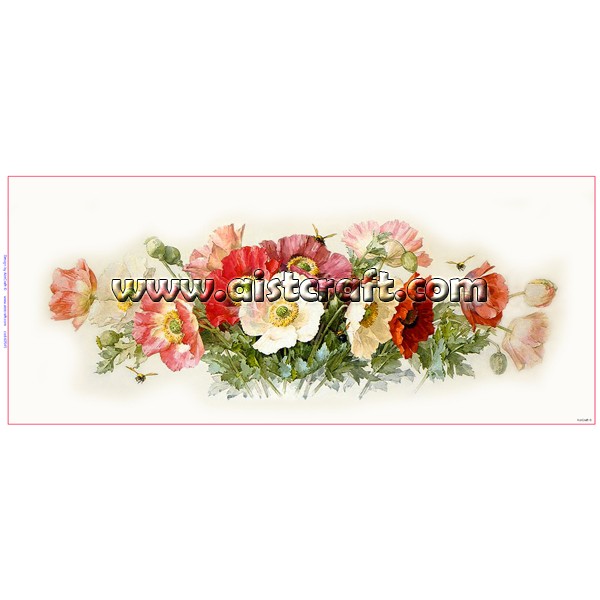 Rice paper for decoupage Poppy