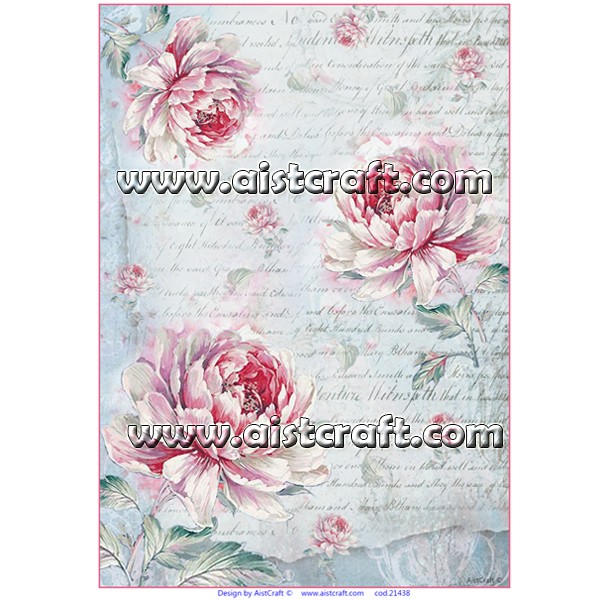 Peony Rice Paper Rice paper for decoupage Vintage Peony