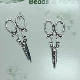 Card vintage scissors