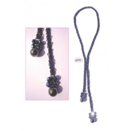 Necklace chain and alcantara