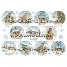 Papier De Riz A4 Forest Animals – Papier à Découpage Et Serviette Décorative En Fibres De Riz