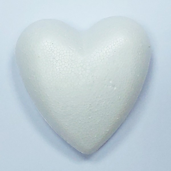 Styrofoam heart 7 x 7 x 3,5 cm