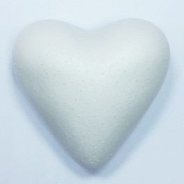 Styrofoam heart 11 x 11 x 5,3 cm