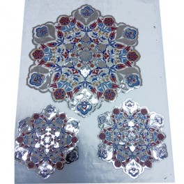 Rice paper for decoupage Hot Print Silver