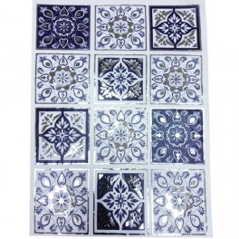 Rice paper for decoupage Hot Print Silver