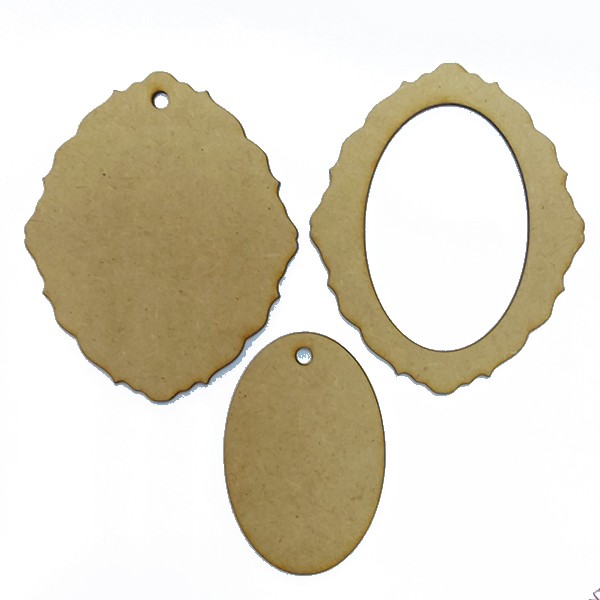 HDF pendant frame for decoration Set