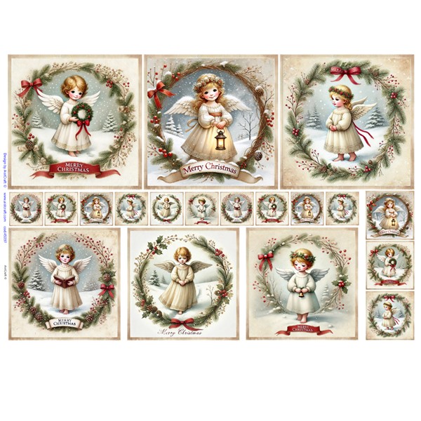 Rice paper for decoupage Angels